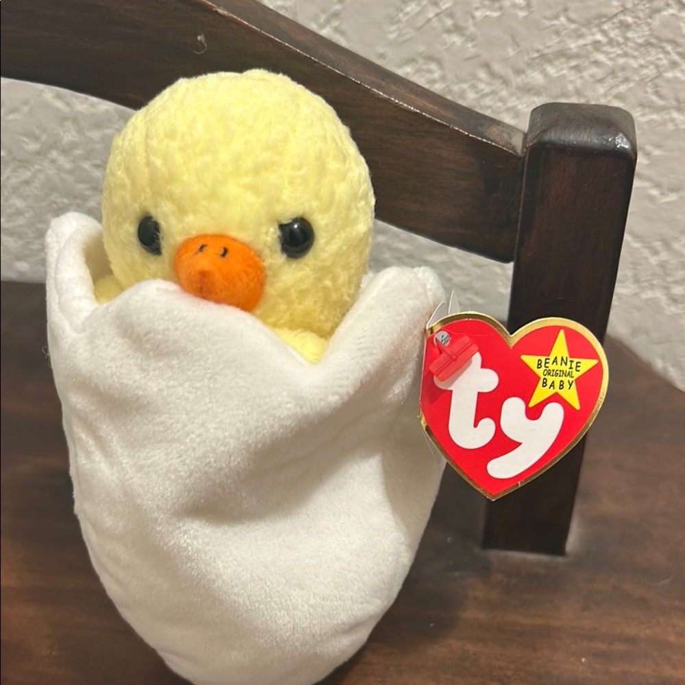 Ty Beanie Baby Yellow Duck Plush excellent condition stored properly